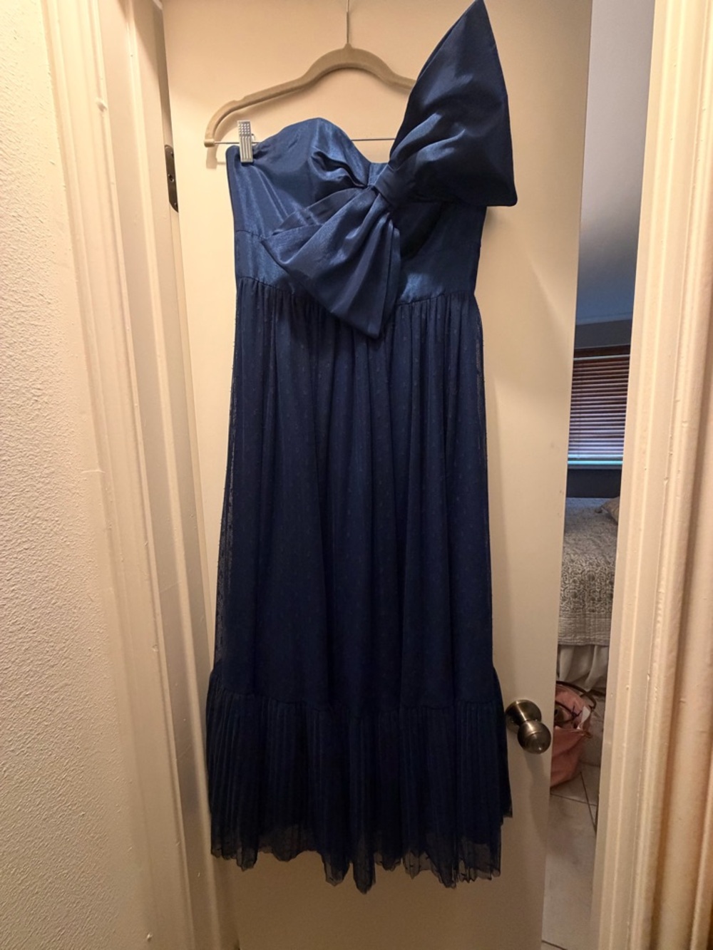 Hutch Navy Bow Gown